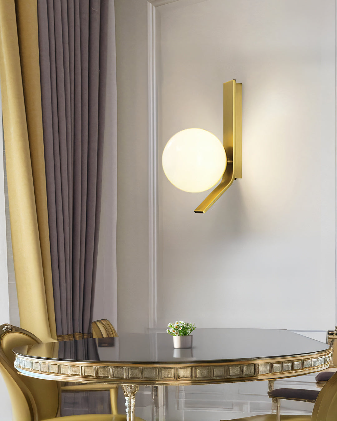 10991C-1W Wall Light – Copper & Alabaster