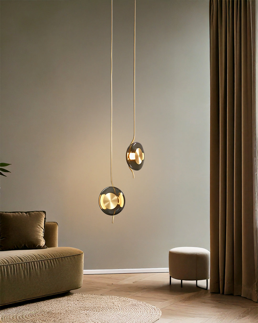 Pendant Lamp - 9285P Amber D320 G9 LED 1*5W 3000k