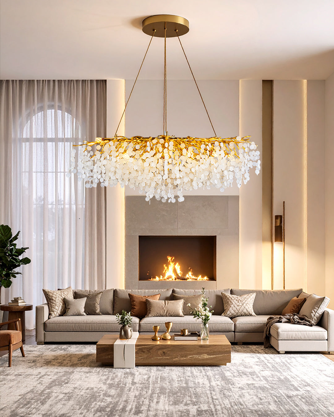 Chandelier - OMG0829-L150 3000K Silver