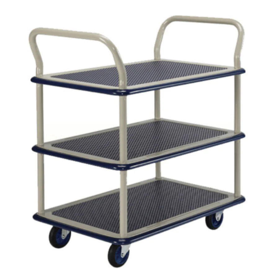 3 Shelve 150kg Trolley Dual Handle Type
