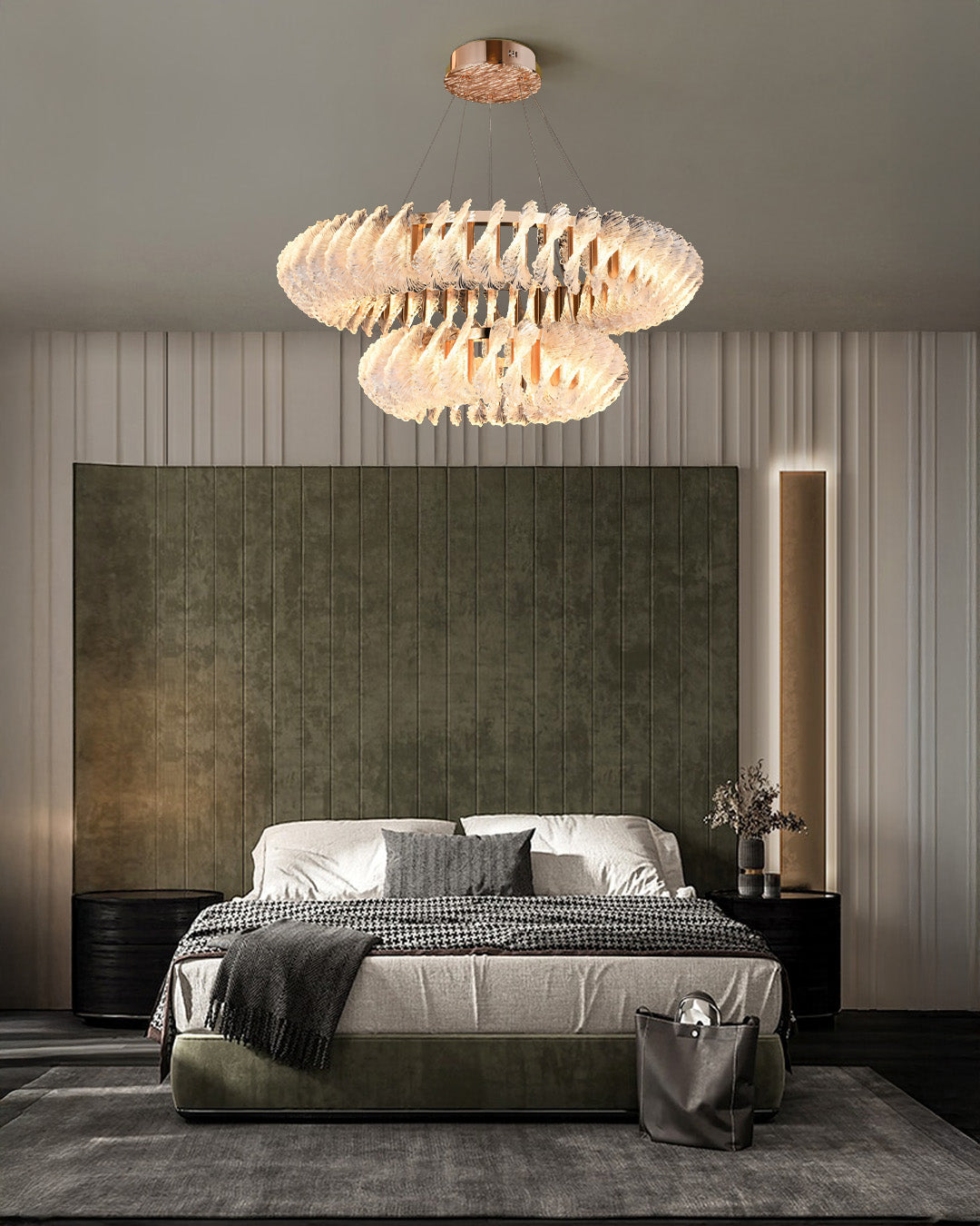 33220 Pendant – 2 Rings D800/D500 Gold (3 Colors)