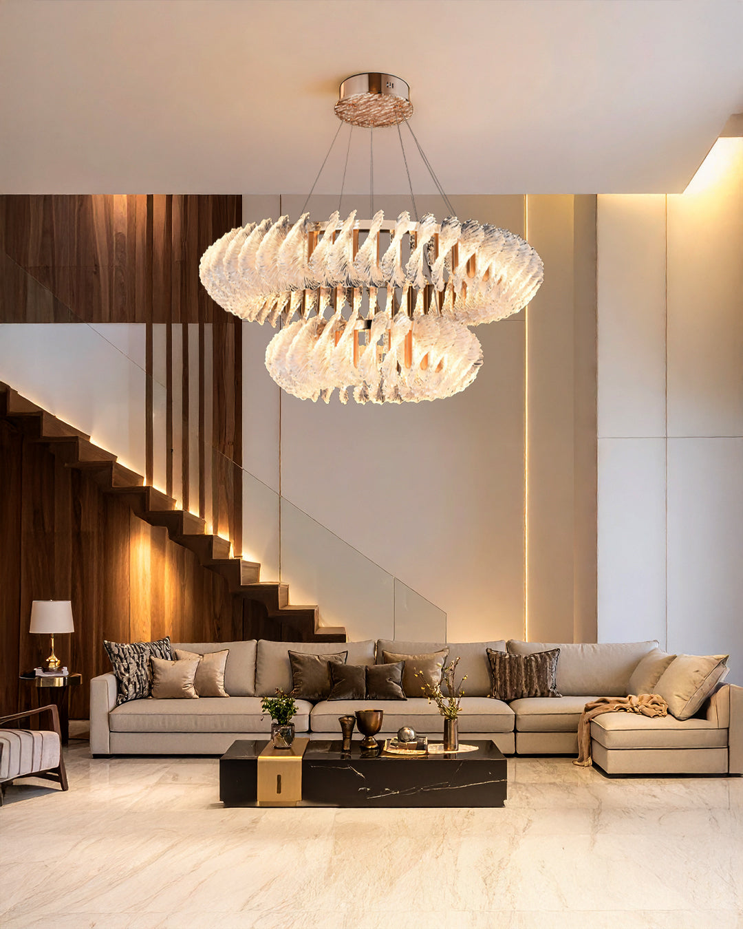 33220 Pendant – 2 Rings D800/D500 Gold (3 Colors)