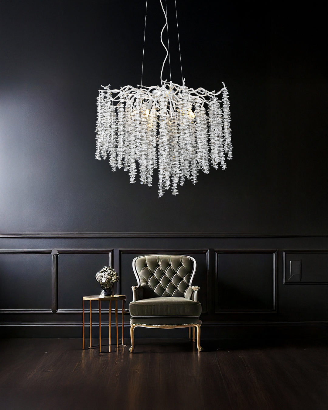 Pendant Light 8086-1000 Aluminum+Crystal CH