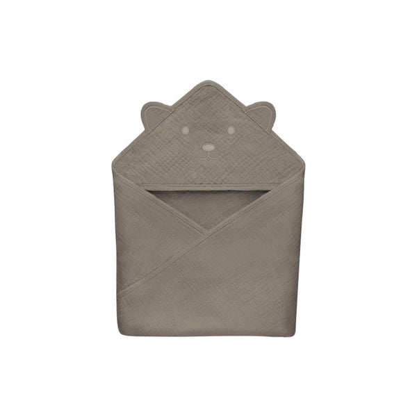 Lionelo Muslin Hooded Towel Beige Cappuccino