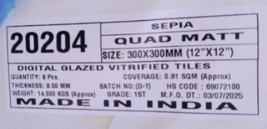 300*300 Sepia Quad Matt 20204 (9,0.81)