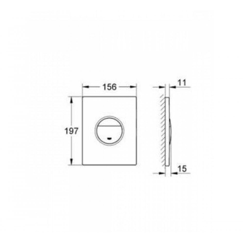 GROHE Nova Cosmopolitan WC Wall Plate