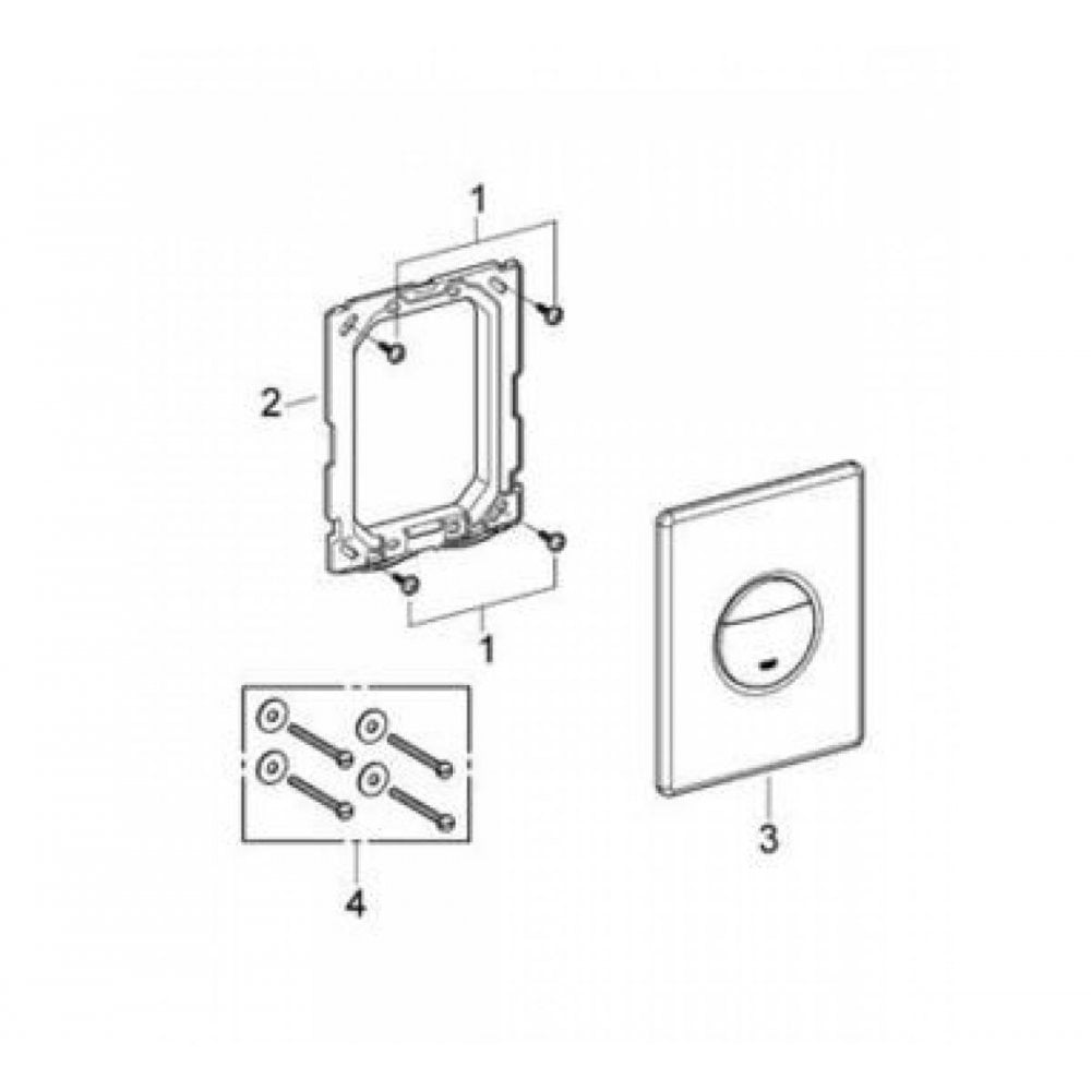 GROHE Nova Cosmopolitan WC Wall Plate