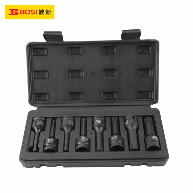 BS365810B 8pcs Impact Dodecagon Bit Socket Set