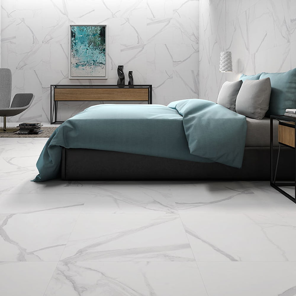 600*600 Fontana White Matt Tile