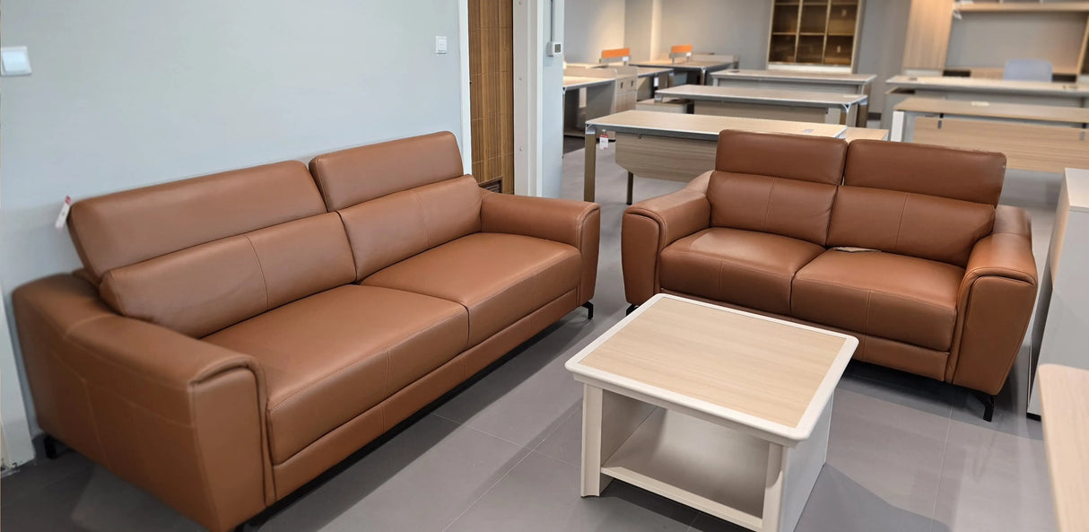 6008 Full Leather 3-Seater