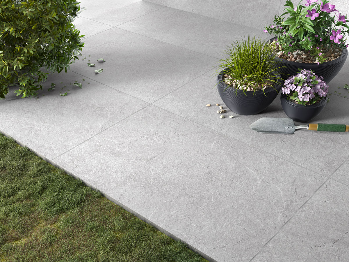 Tile 600x900 Hammer Stone Grey R10