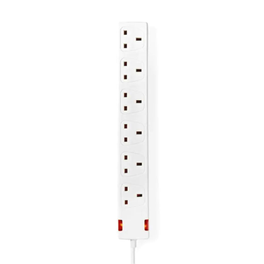 NEDIS  Extension Socket Type G 6-Way 3Mtr Cable White