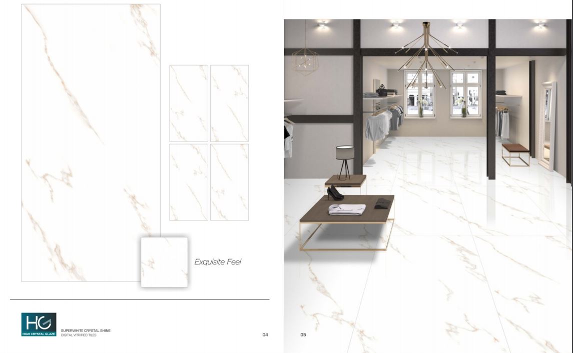 Bianco Stone High Glossy 1600×800 Tile