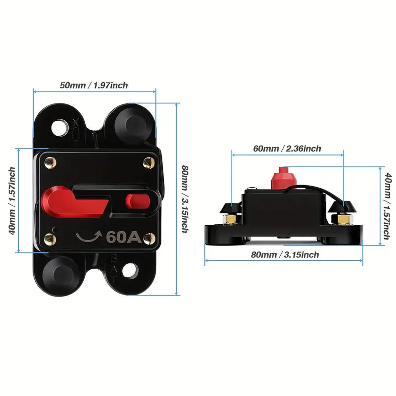 60 A DC Circuit Fuse Breaker