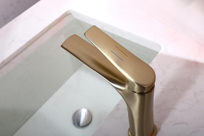 Basin Mixer B073 01 43 1 Brushed Gold