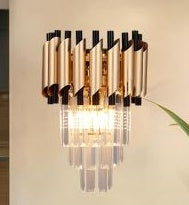 5128-2 Aluminum Crystal Wall Ligh