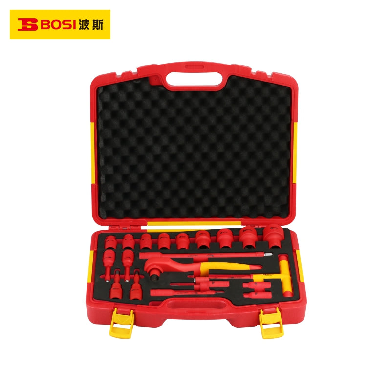 20pcs VDE 1/2" Insulation Drive Socket Set