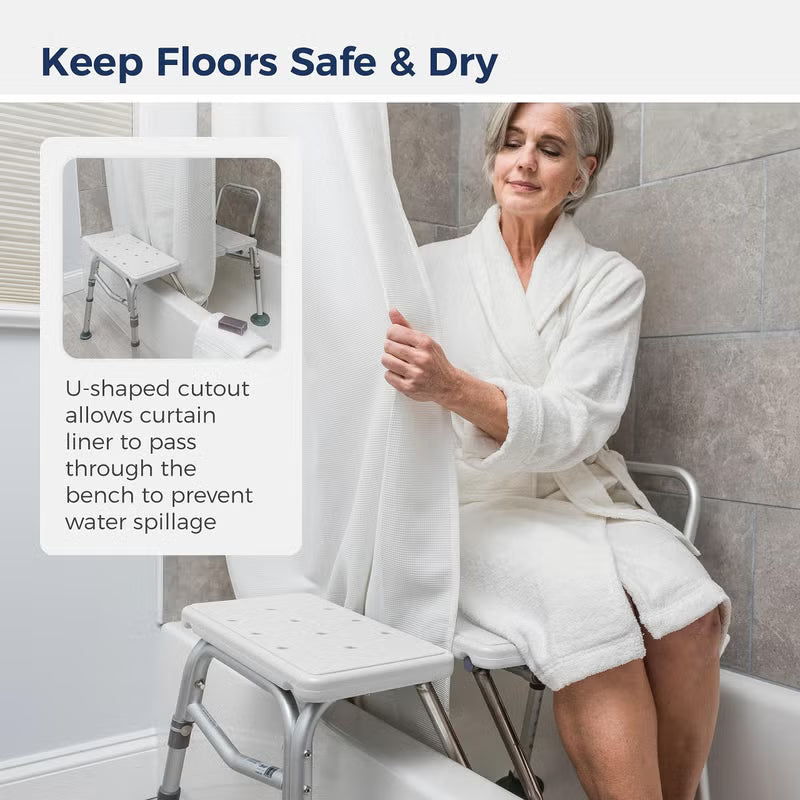 Drive Medical Splash Defense Tub Transfer Bench