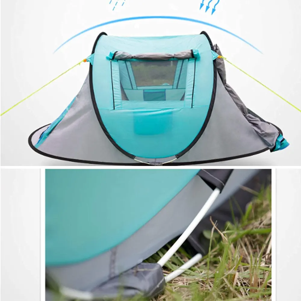 Toby’s New 3–4 Person Automatic Pop Up Camping Tent – 250 × 145 × 100 cm Outdoor Tent