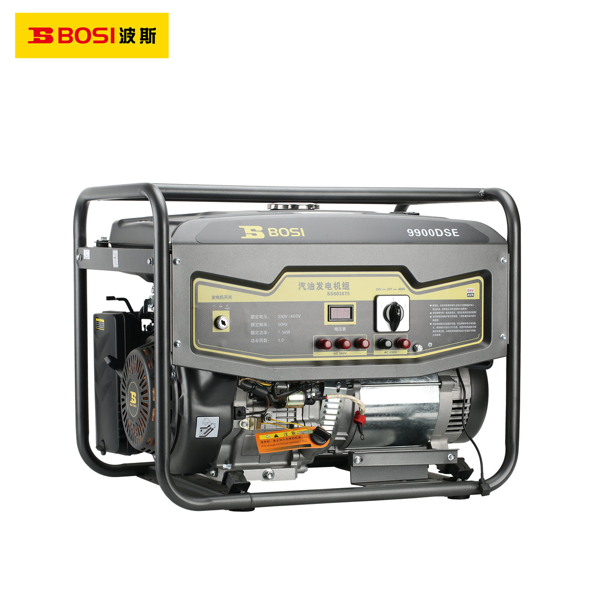 BS663672 Gasoline Generator 5.0kW, 230V, 25L