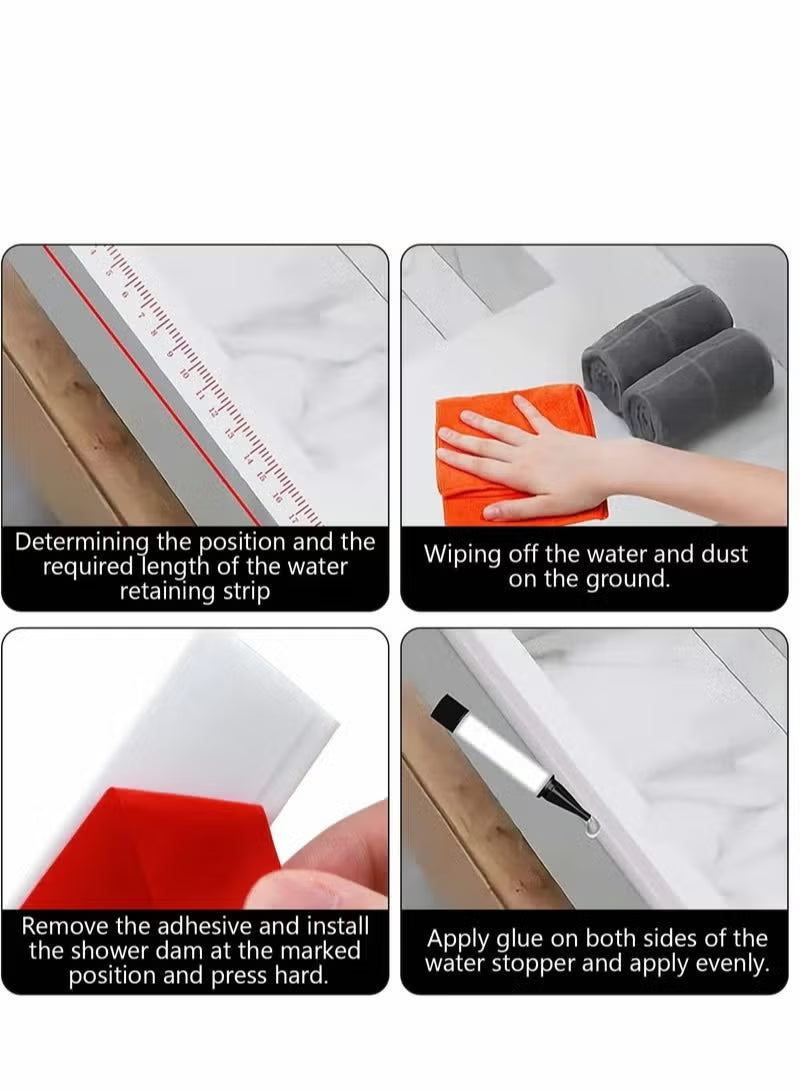 Collapsible Shower Water Dam