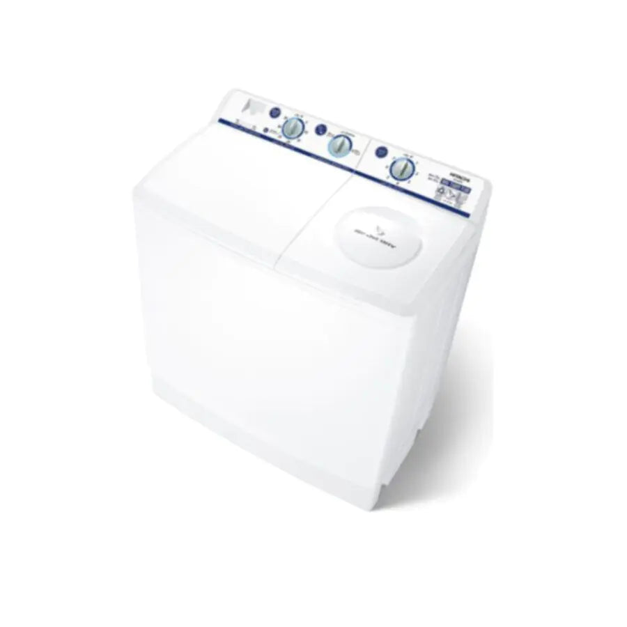 HITACHI Semi-Automatic Twin Tub Washing Machine (14Kg, White, Top Load)