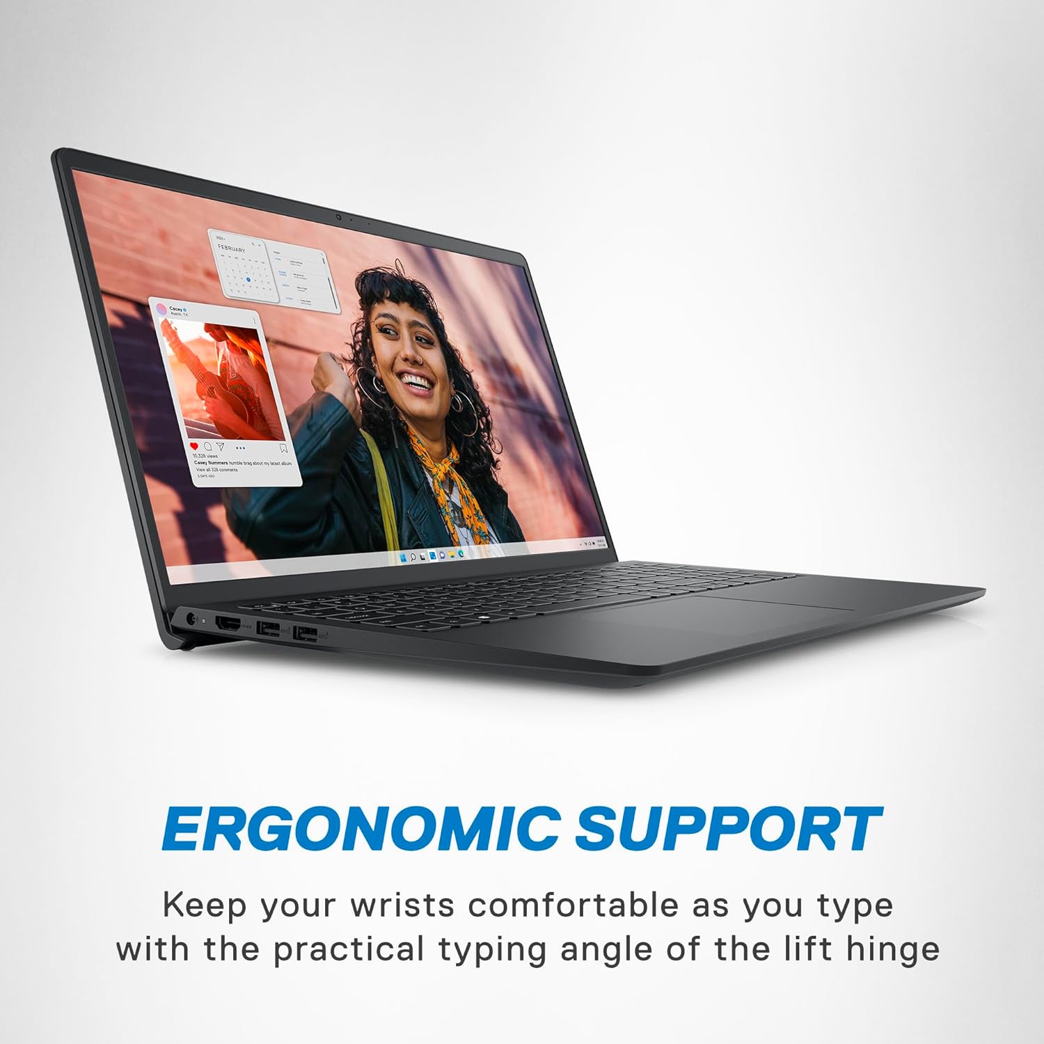 Dell Inspiron 3530, Intel Core i5 13th Gen - 1334U, 16 GB RAM, 512 GB SSD, FHD 15.6"/39.62 cm, 120Hz, Windows 11, MS Office 2021, Carbon Black, 1.62 kg, Backlit Keyboard, Thin & Light Laptop