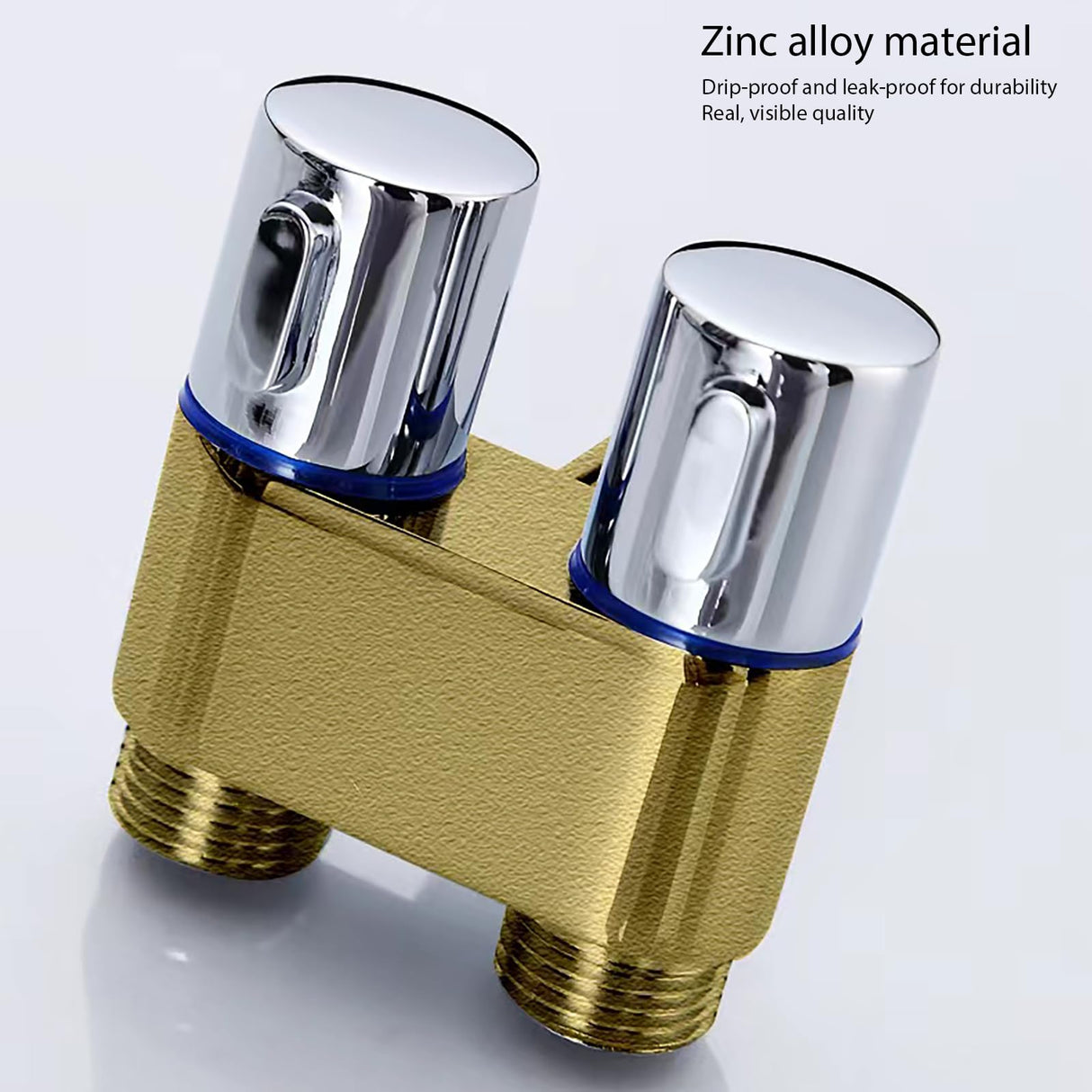 A001G Brushed Gold Double Angle Valve