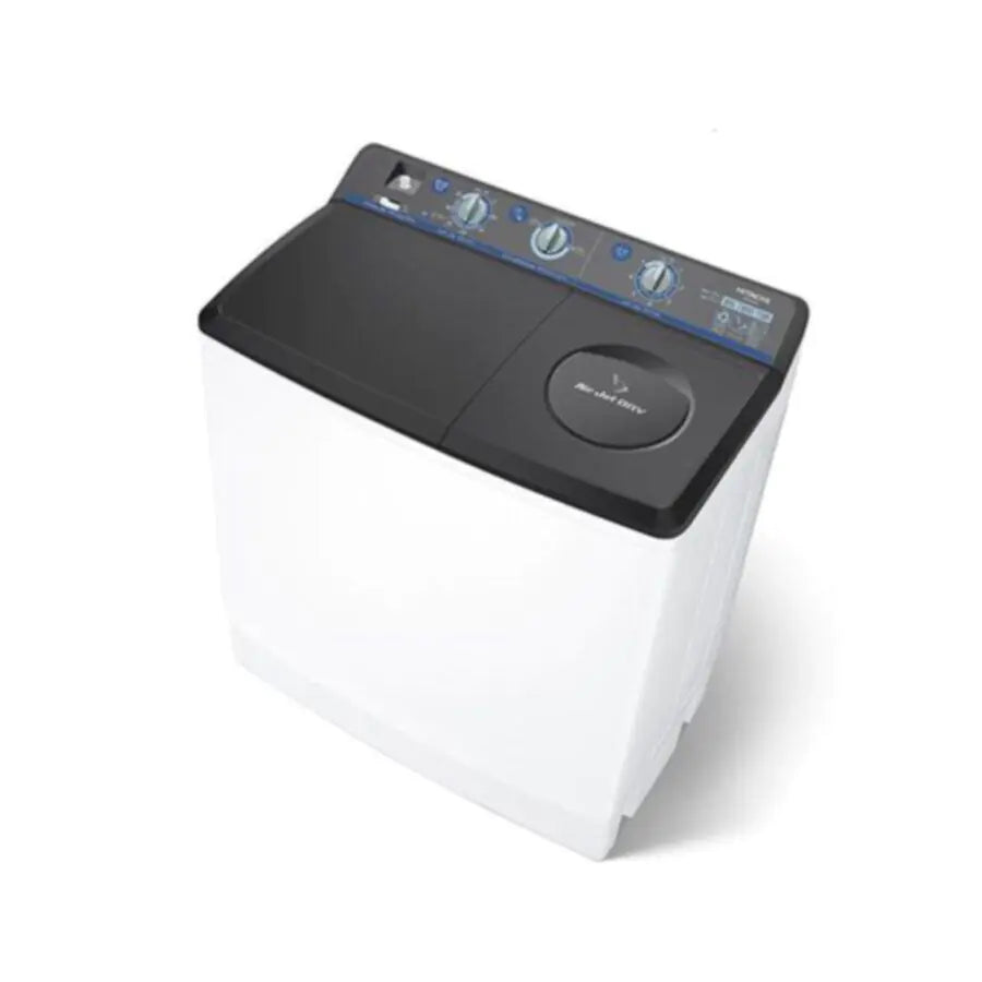HITACHI Semi-Automatic Twin Tub Top Load Washing Machine (17Kg, White)