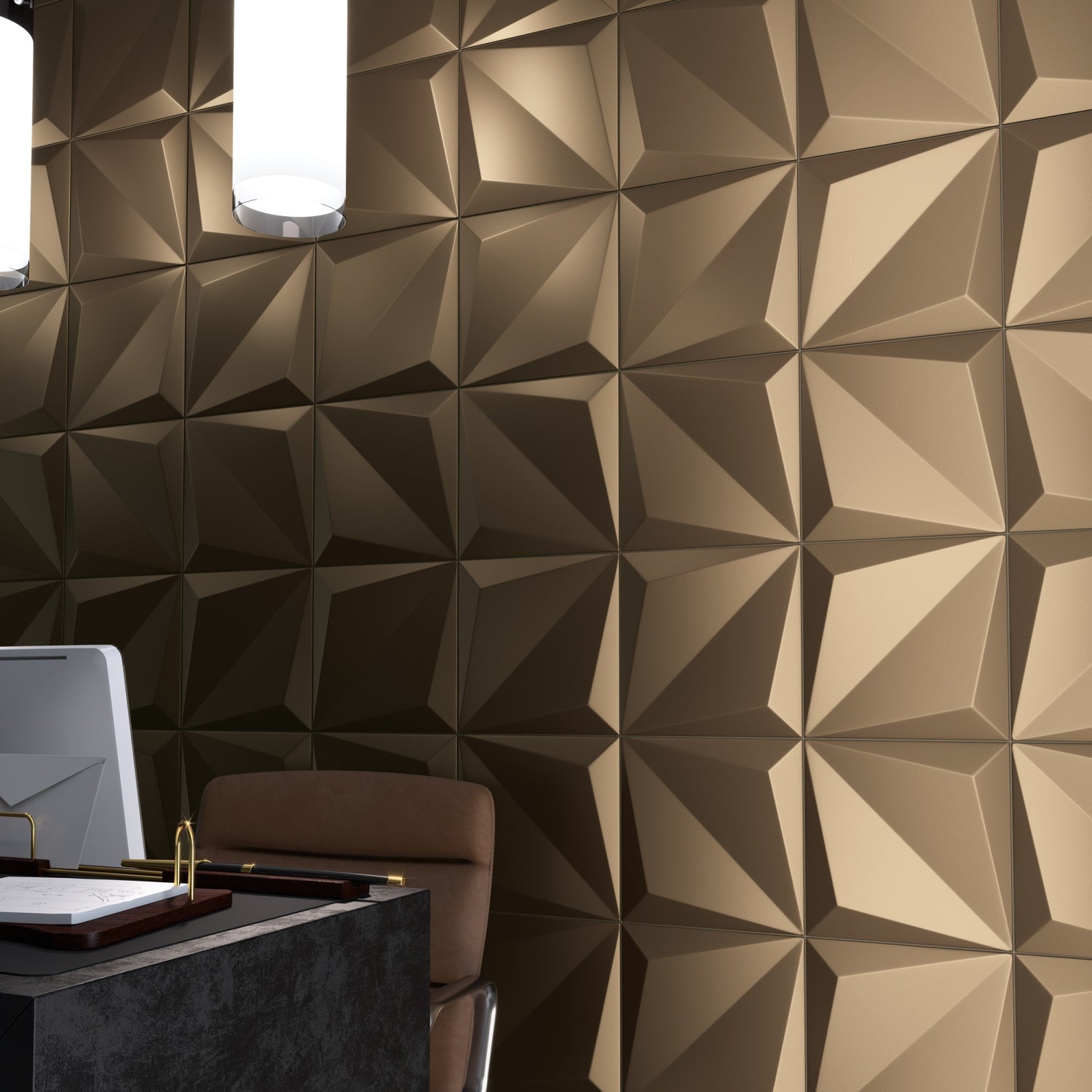 Tile Origami Bronzo