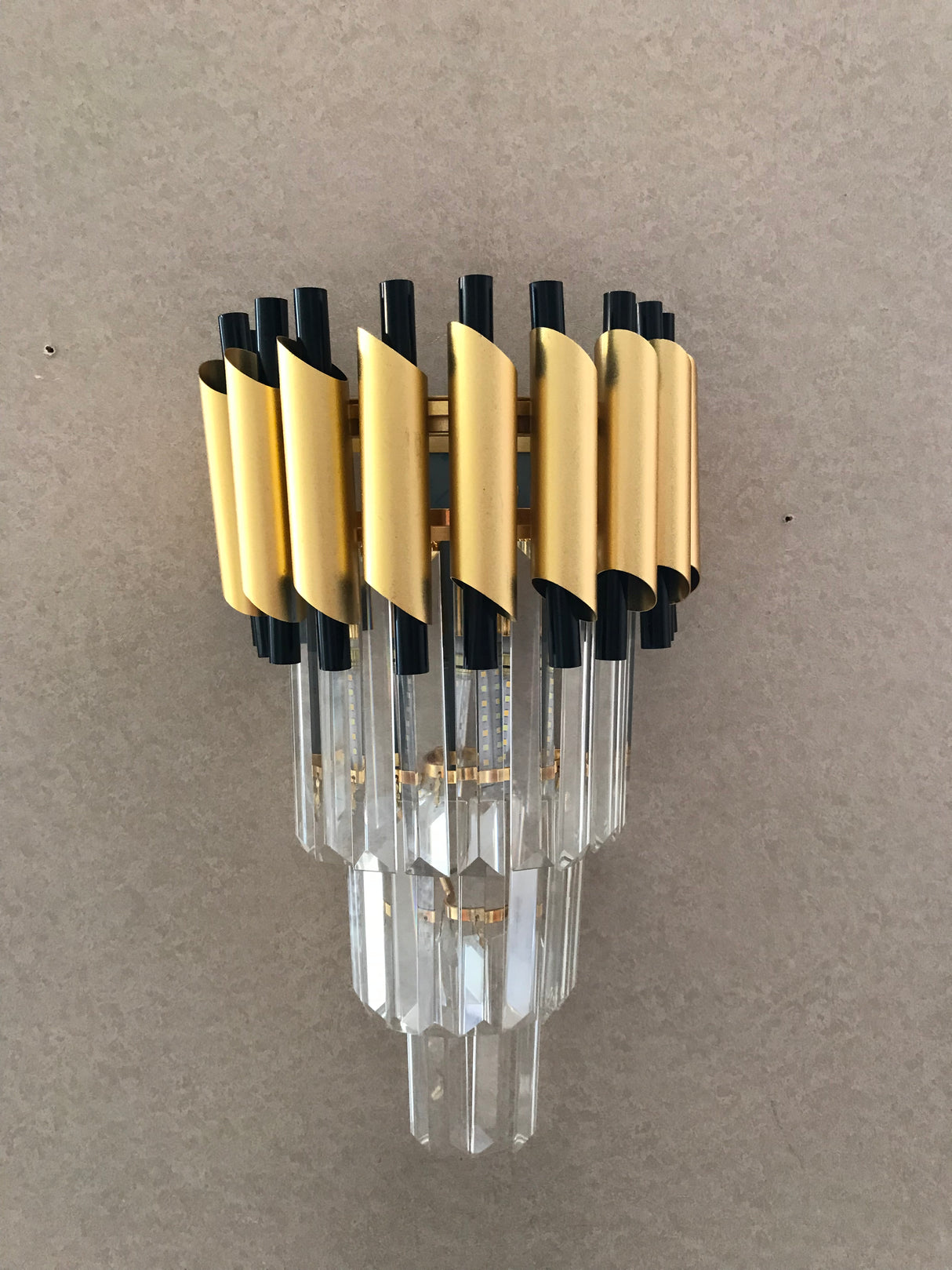 5128-2 Aluminum Crystal Wall Ligh