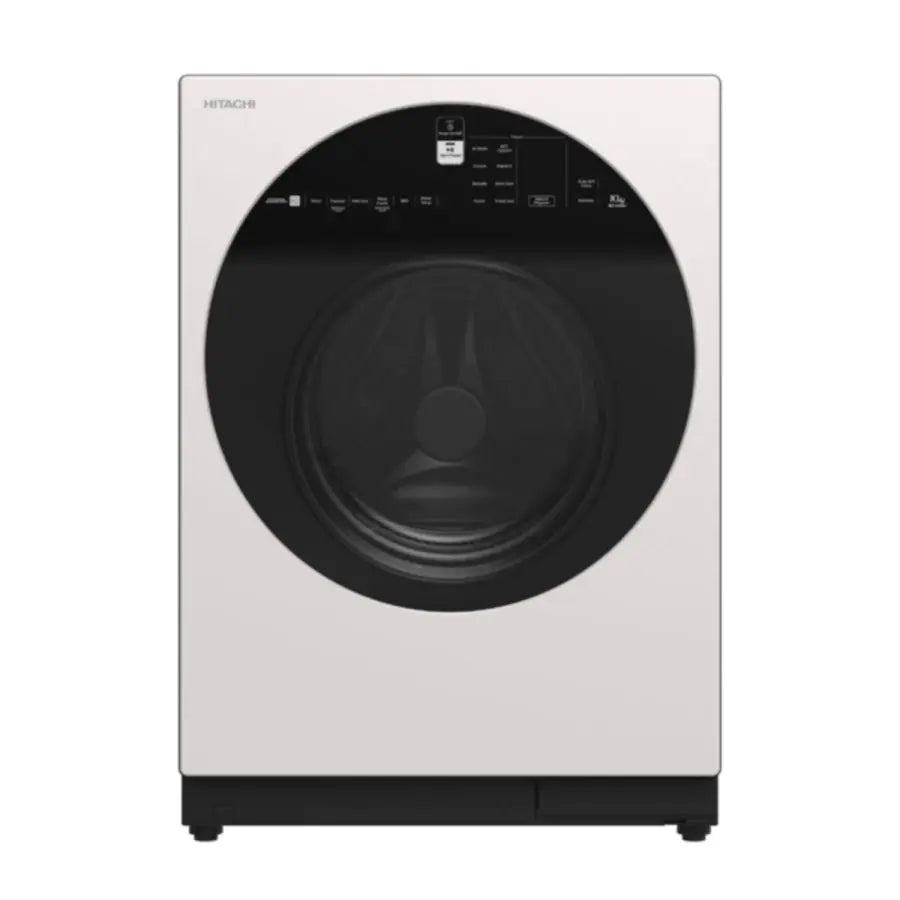 HITACHI Front Load Washer AI Wash (10Kg, Inverter, White, 1600 RPM)