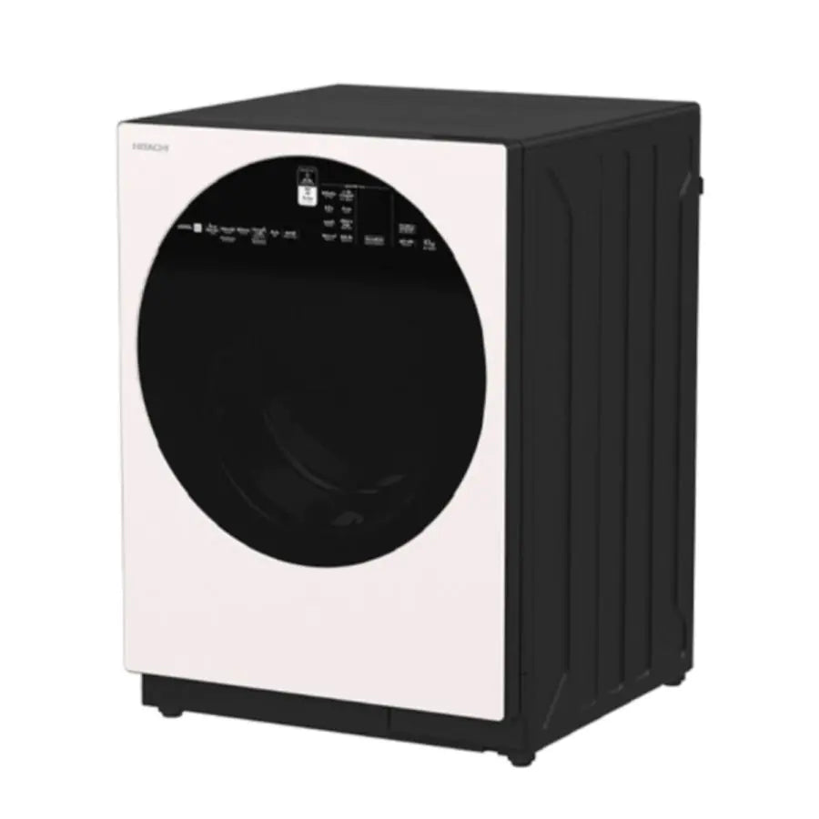 HITACHI Front Load Washer AI Wash (10Kg, Inverter, White, 1600 RPM)