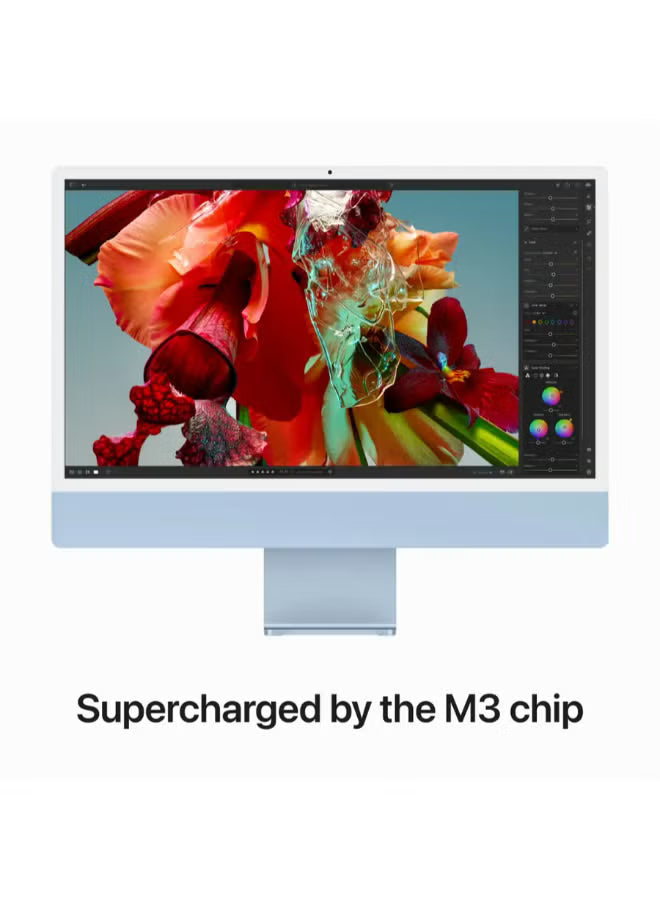 Apple iMac 24-inch M3, 8GB RAM, 256GB SSD – Blue