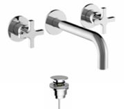 3-Hole Deck Basin Mixer – Soft Brass (76317SB-001)