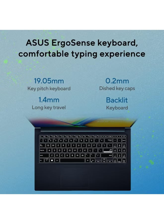 ASUS VivoBook 15 X1502VA-BQ487 Laptop – Intel Core i7-13620H, 16GB RAM, 2TB PCIe 4.0 SSD, 15.6” FHD, Intel UHD Graphics, Windows 11, Quiet Blue