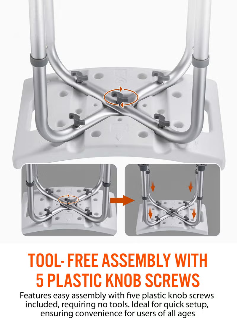 Adjustable Height Shower Stool