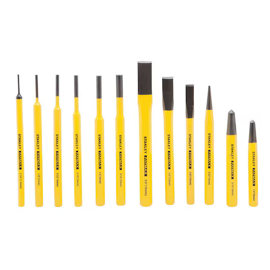 12 pc STANLEY® FATMAX® Punch and Chisel Set