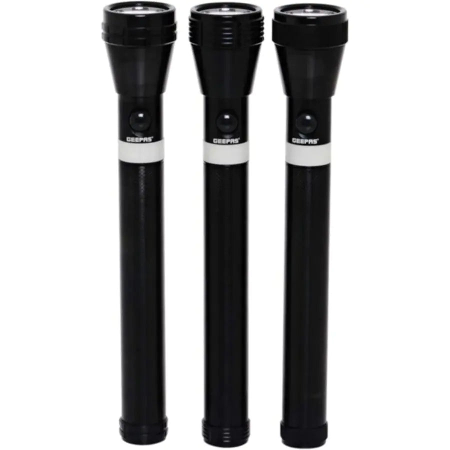 GEEPAS 3-in-1 Rechargeable LED Flashlight (Aluminium Body)