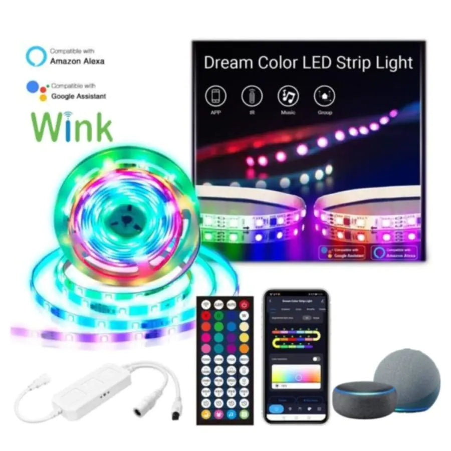 WINK WiFi RGB Strip Rainbow Light Dream (5M, 150 LEDs, IP65, RGBIC)