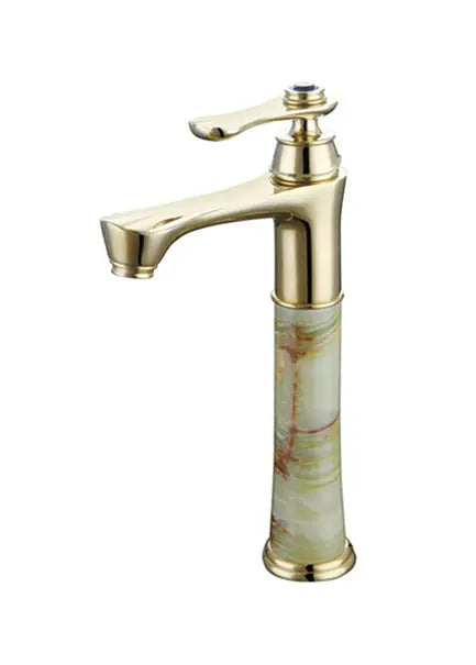 Tall Brass Basin Mixer - Gold BuyonBudget