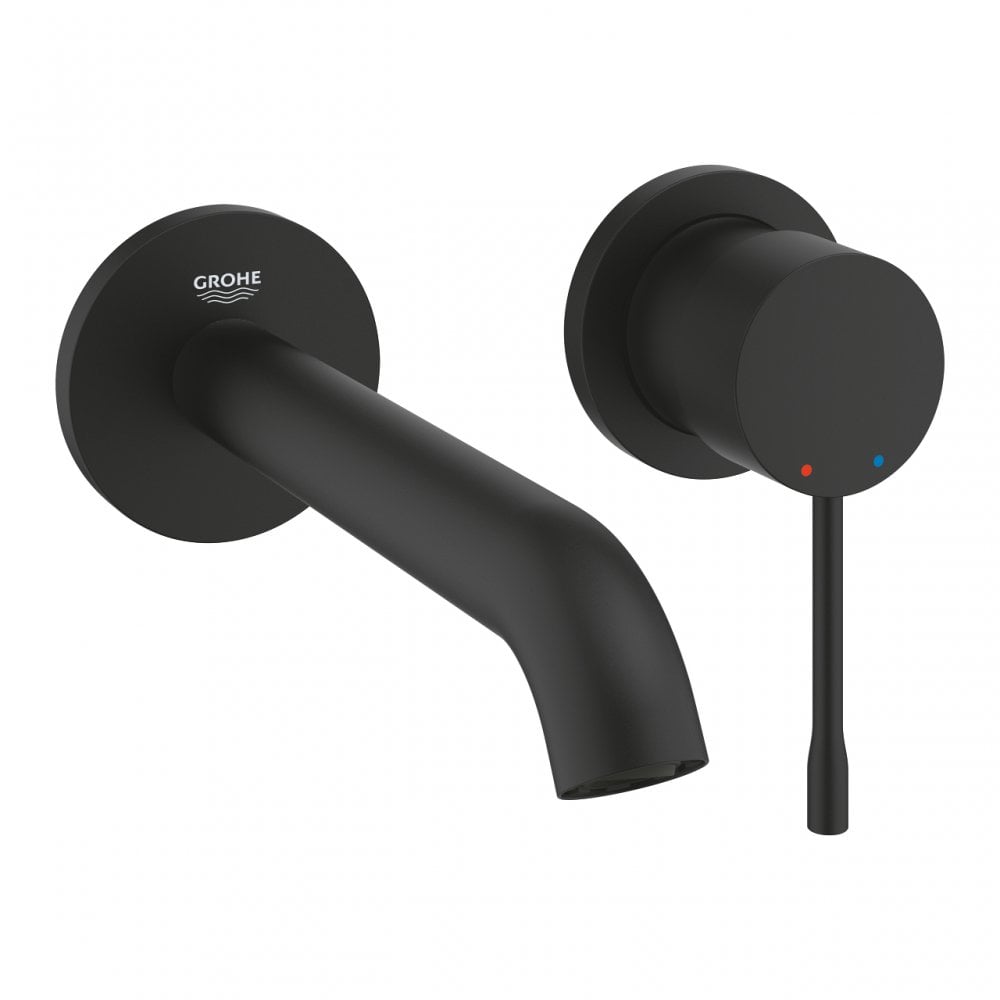 Grohe Essence 2‑Hole Basin Mixer M‑Size – Phantom Black