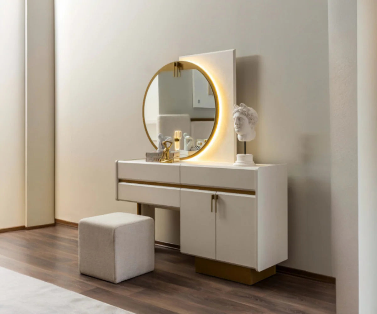 طقم غرفة نوم لورين – 180×200 سم، 6 قطع