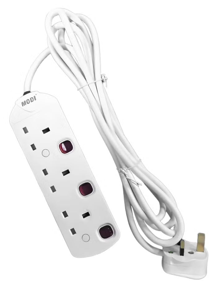 FJ011 MODI 3-Way British Extension Socket MD-HWA8030-50 5M