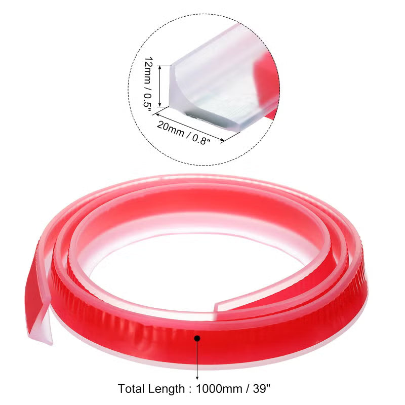 uxcell Collapsible Shower Barrier Stopper