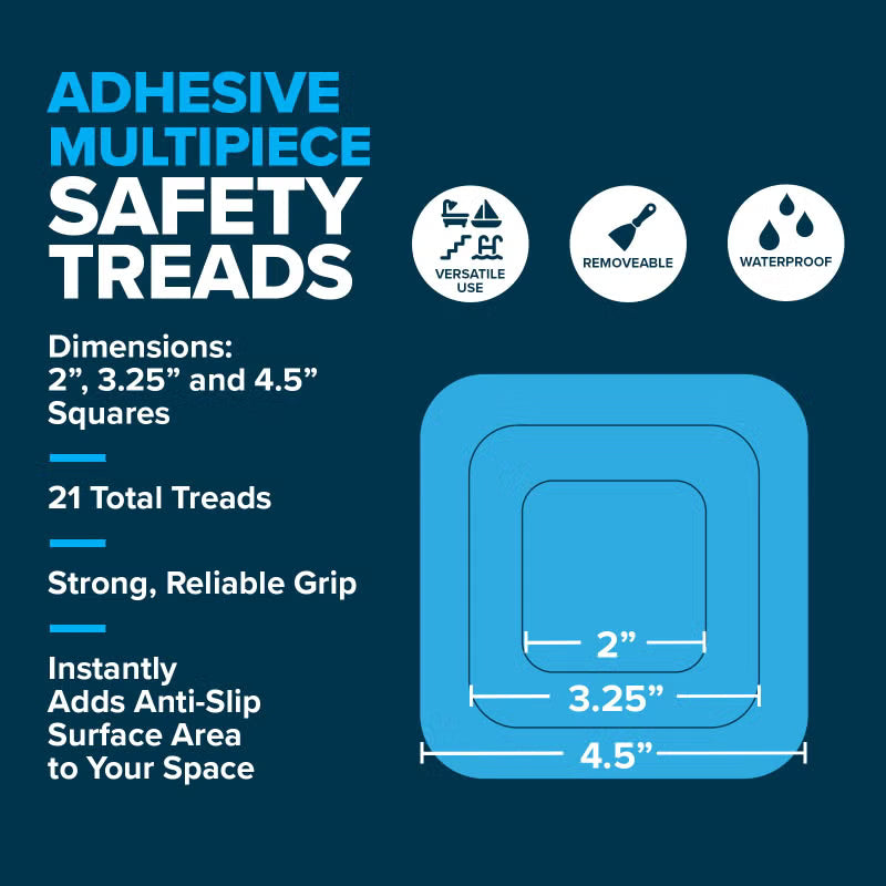 SlipX Solutions Square Anti-Slip Safety Treads