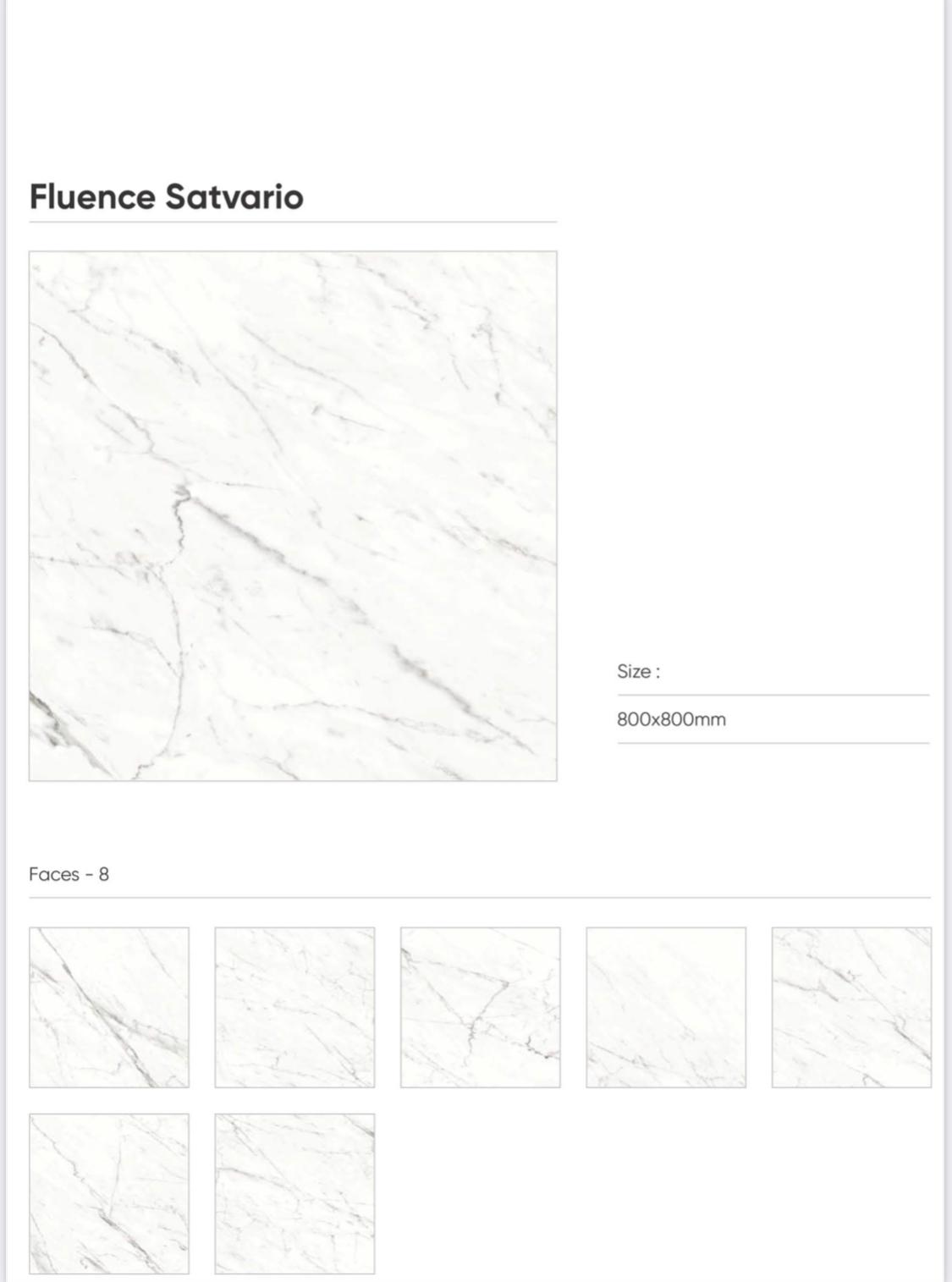 800×800 Fluence Satvario – 1.92m² (3 pcs)