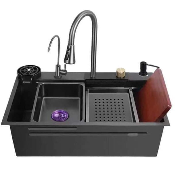 800x460x230 Kitchen Sink Nano Black