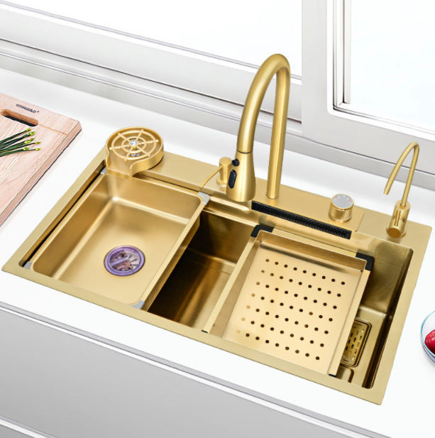 800x460x230 Kitchen Sink Nano Gold