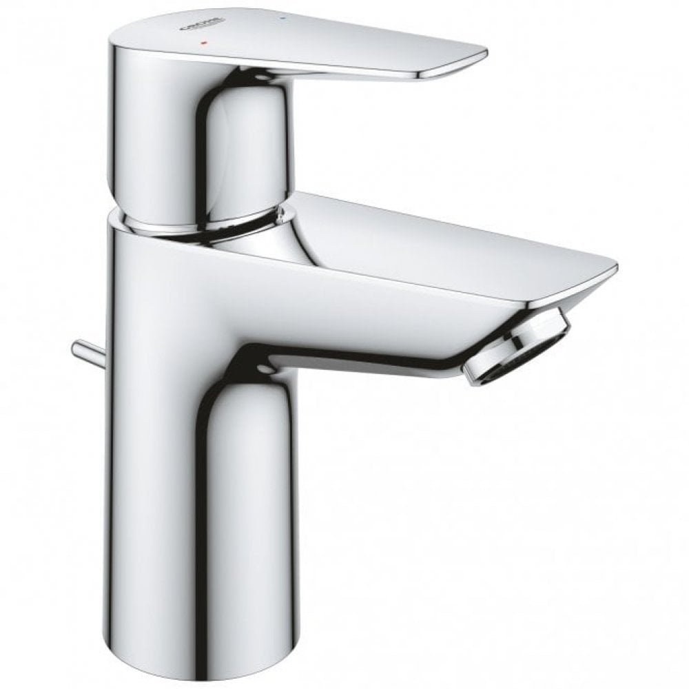 Grohe BauEdge S-Size Basin Mixer Tap with Pop-Up Waste (Chrome)